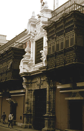 Torre Tagle Palace in Lima now serves as Ministry of Foreign Affairs. Peru.