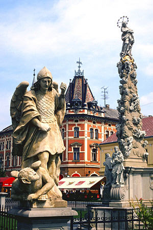 Trinity Monument on Ulica Hlavná in Kosice. Slovakia.