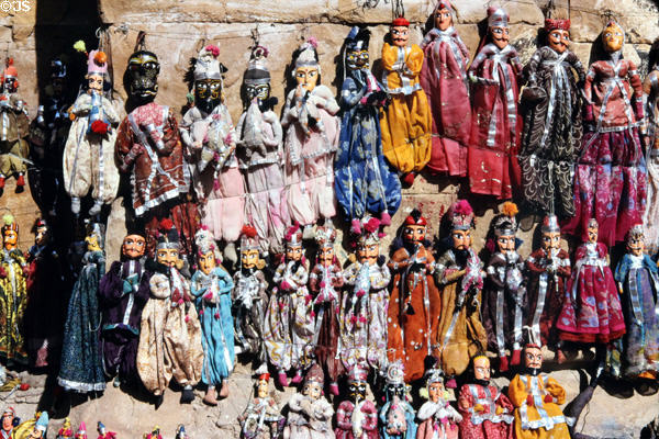 Puppets for sale in Jaiselmer. India.