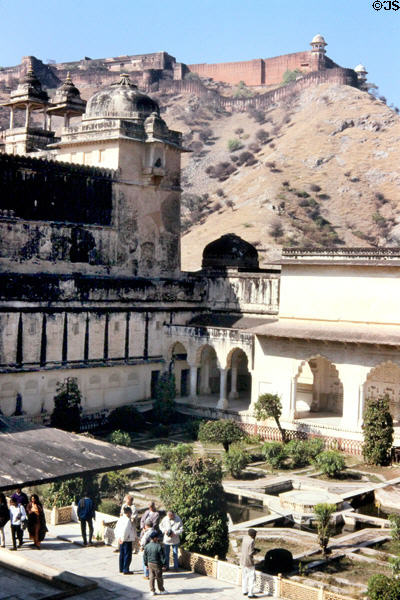 Amber Palace below Fort at Jaipur. India.