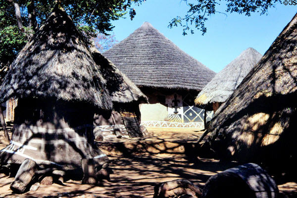 Native craft village at Victoria Falls. Zimbabwe.