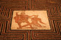 Roman mosaic floor of Theseus battling the Minotaur at Kunsthistorisches Museum. Vienna, Austria.