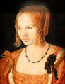 Portrait of a Venetian Lady painting by Albrecht Dürer at Kunsthistorisches Museum. Vienna, Austria.