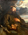 St Francis in Ecstasy painting by Anthony van Dyck at Kunsthistorisches Museum. Vienna, Austria.