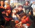 Calling of Apostle Matthew painting by Jan Sanders van Hemessen at Kunsthistorisches Museum. Vienna, Austria