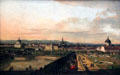 Vienna seen from Belvedere Palace painting by Canaletto at Kunsthistorisches Museum. Vienna, Austria.