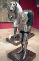Horse & human armor suits made in Milan at Historical Museum of City of Vienna. Vienna, Austria.