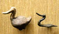 Bronze age grave goods ducks from Hallstatt at Museum of Natural History. Vienna, Austria.