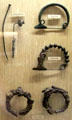 Iron age clothing pins & armbands at Museum of Natural History. Vienna, Austria.