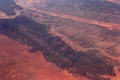 Aerial view of Northern Territories on way to Uluru. Australia.