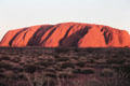 Watching sunset colors at Uluru , 6:45 pm. Australia.