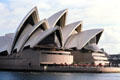 Sail-like architecture of Sydney Opera House. Sydney, Australia