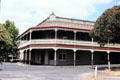 Balconies surround Midland Private Hotel in Castlemaine. Castlemaine, Australia.