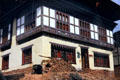 Architecture & murals of a house in Paro. Bhutan.