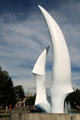Spirit of Sail by Robert Dow Reid statue at Gyro Beach. Kelowna, BC.