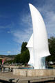 Spirit of Sail by Robert Dow Reid statue at Gyro Beach. Kelowna, BC.