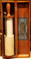 Cylindrical slide rule by Stanley of London at Revelstoke Railway Museum. Revelstoke, BC.