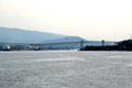 Ironworkers Memorial Second Narrows Bridge by Swan, Wooster & Partners plus rail lift bridge. Vancouver, BC.