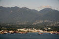 Skyline of North Vancouver with mountains beyond. Vancouver, BC.