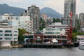 Lonsdale Quay with surrounding highrises. Vancouver, BC.