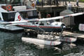 Float Plane docked at Bayshore Hotel. Vancouver, BC.