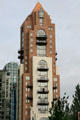 Residential highrises near False Creek & English Bay. Vancouver, BC.