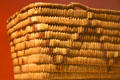 Woven basket at Vancouver Museum. Vancouver, BC.