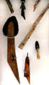Inuit harpoon collection at Vancouver Maritime Museum. Vancouver, BC.
