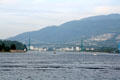 Water view of Lions Gate Bridge. Vancouver, BC.