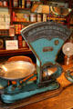 Antique balance scale in heritage general store at Burnaby Village Museum. Burnaby, BC.