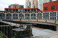 Turntable of Canadian Pacific Railway Roundhouse in Yaletown. Vancouver, BC.