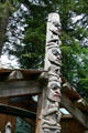 Tlingit totem poles at Capilano Suspension Bridge. Vancouver, BC.