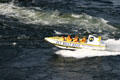 Jet Boat heads into Reversing Falls. Saint John, NB.