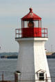 Lighthouse marks foot of main street. Saint John, NB
