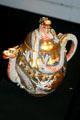 Japanese earthenware Satsuma tea pot at New Brunswick Museum. Saint John, NB.