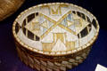 Micmac Indian porcupine quill basket at Fort Beauséjour museum. NB.