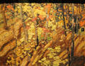 Autumn Woods painting on board by Franklin Carmichael at McMichael Gallery. Kleinburg, ON