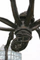 Egg case of spider sculpture Maman by Louise Bourgeois outside National Gallery of Canada. Ottawa, ON.