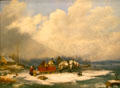 Winter Landscape by Cornelius Krieghoff at National Gallery of Canada. Ottawa, ON.