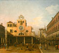 Campo di Rialto & S. Giacomo de Rialto, Venice by Canaletto at National Gallery of Canada. Ottawa, ON.