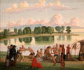 Indian Dance at Amherstburg painting by William Bent Berczy at National Gallery of Canada. Ottawa, ON.