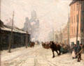Street Scene, Montreal painting by H. Mabel May at National Gallery of Canada. Ottawa, ON.