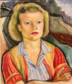 Farmer's Daughter painting by Prudence Heward at National Gallery of Canada. Ottawa, ON.