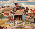Town of Cobalt painting by Yvonne McKague Housser of Toronto at National Gallery of Canada. Ottawa, ON.