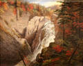 Saint Anne Falls painting by Cornelius Krieghoff at National Gallery of Canada. Ottawa, ON.