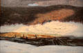 Log Drive painting by Lawren S. Harris at National Gallery of Canada. Ottawa, ON.