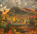 Gleams on the Hills painting by J.E.H. MacDonald at National Gallery of Canada. Ottawa, ON.