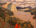 The Solemn Land painting by J.E.H. MacDonald at National Gallery of Canada. Ottawa, ON.