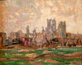 Ypres painting by war artist A.Y. Jackson at National Gallery of Canada. Ottawa, ON.