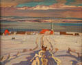 Winter, Quebec painting by A.Y. Jackson at National Gallery of Canada. Ottawa, ON.